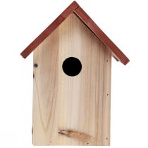Itens Caixa de nidificação para casinha de passarinho em madeira castanho natural/bege 23 cm 1 peça