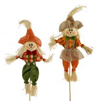 Espantalhos decorativos em uma vara 38cm 8pcs