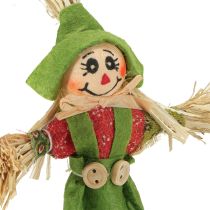 Itens Estacas de flores de espantalho verde laranja H16cm 16 peças