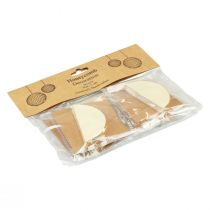 Itens Bolas de favo de mel creme de natal glitter Ø7cm 4 unidades