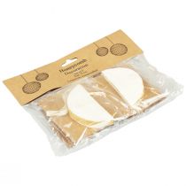 Itens Bolas de favo de mel bolas de favo de mel natal glitter branco Ø8cm 4 unidades