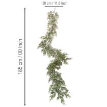 Itens Guirlanda artificial de zimbro, decoração natalina para mesa ou janela, 185 cm