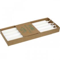 Itens Velas de cera PURA velas em bastão brancas 250/23mm cera natural 4 un