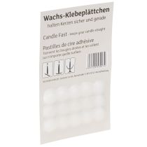 Itens Almofadas adesivas de cera para velas Almofadas adesivas brancas 15 un
