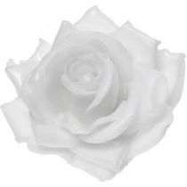 Cera rosa branca Ø10cm Flor artificial encerada 6 unidades