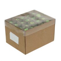 Itens Ovos de codorna verdes de 3 cm, pacote com 50 unidades.
