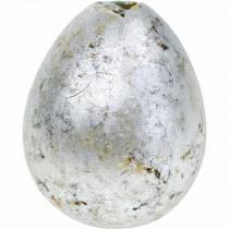 Decoração de ovo de codorna prata vazia 3cm Decoração de Páscoa 50 unidades