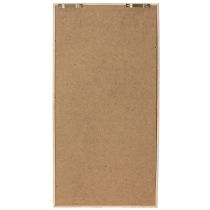 Itens Decoração de parede em madeira com vasos de cerâmica, 35 cm de altura, estilo campestre.