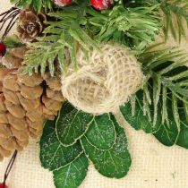Itens Decoração de parede sino de natal juta sortida H20cm 2 peças