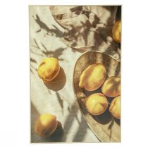 Itens Quadro de decoração de parede com limões decoração de verão para pendurar 40x60cm