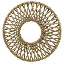 Decoração de parede estilo boho, anel decorativo fita de juta Ø38cm