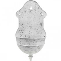 Itens Taça de parede Shabby Chic Metal Metade Redondo Branco 24cm×10cm×47cm