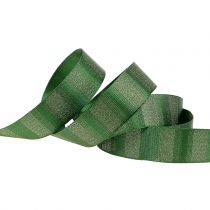 Fita de Natal com fios dourados coloridos 25mm 20m