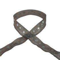 Fita de Natal fita de presente Natal marrom 40mm 20m