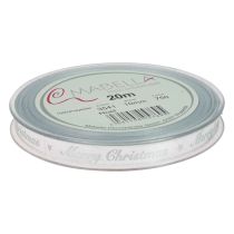 Itens Fita de Natal Fita de Feliz Natal Prata Branca 10mm 20m