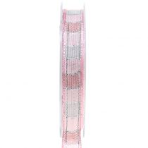 Fita de Natal rosa 15mm 15m