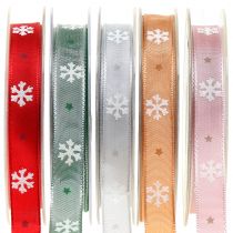 Fita de Natal com floco de neve 15mm 20m