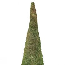 Itens Decoração de musgo para árvore de natal em verde natural Ø30cm Alt.100cm