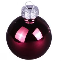 Itens Bolas de árvore de Natal em vidro Berry Mix Ø6cm 24 un
