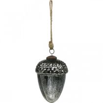 Itens Pingente de Natal de vidro de bolota para decoração de árvore de Natal vintage H14cm Ø10cm 2 peças