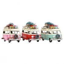 Ônibus de Natal Carro de Natal decoração vintage metal 17 cm 1 unidade