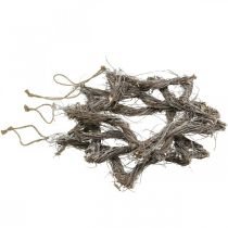 Itens Estrela de decoração de natal estrelas lavadas de branco para pendurar olmo 30 cm 4 peças