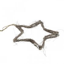 Itens Decoração de natal estrela decoração de janela de olmo branco lavado Ø40cm 2 peças