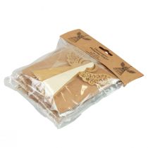 Itens Anjo de papel decoração de anjo de natal papel creme Alt.12cm 4 unidades