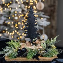 Itens Decoração de natal Árvore de natal madeira metal decoração de mesa Alt.22cm