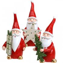 Figuras de natal figuras de decoração de papai noel h8cm 3uds