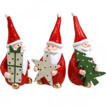 Figuras de Natal figuras de decoração de Papai Noel H8cm 3pcs