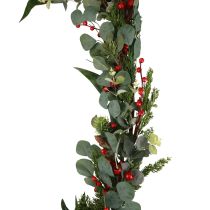 Guirlanda de natal guirlanda de abeto artificial eucalipto ramo de coníferas 160cm
