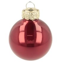 Itens Enfeite de Natal em vidro, brilhante, 3 cm, 22 peças