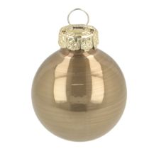 Itens Conjunto de mini enfeites de Natal, bolas brilhantes para pendurar, 3 cm, 22 peças