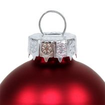 Itens Bola de Natal Ø4cm vermelho brilhante/mate 24 un