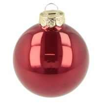 Itens Conjunto de enfeites de Natal, decoração festiva brilhante, 6 cm, 24 peças