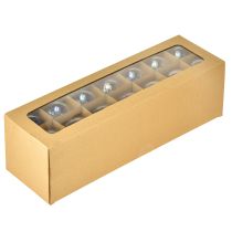 Itens Esfera de vidro com aparência de madrepérola e brilho iridescente, 6 cm, 24 peças