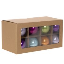 Itens Conjunto de enfeites de Natal, enfeites coloridos para árvore de Natal, 75 mm, 14 peças