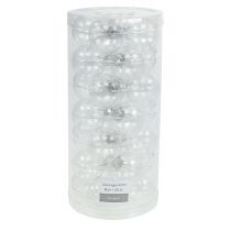 Itens Bola de Natal em vidro Ø4cm transparente 24 unidades