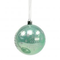 Itens Bola de Natal com glitter de eucalipto Ø8cm 6pcs