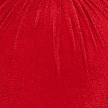 Itens Enfeite de Natal vermelho aveludado, grande, 20 cm, para árvore de Natal, 3 peças