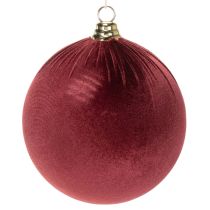 Itens Enfeite de Natal grande em veludo vermelho, 20 cm, conjunto com 3 peças.
