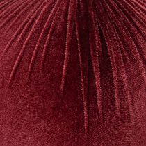 Itens Enfeite grande de veludo vermelho para árvore de Natal, para pendurar, 25 cm, 2 peças