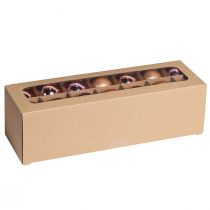 Itens Bolas de natal mistura de damasco bolas de árvore vidro Ø4cm 24 un