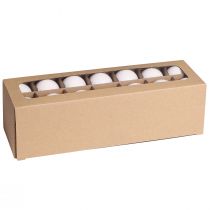 Itens Bolas de natal vidro esmalte branco fosco Ø4cm 24 unid.