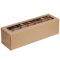 Itens Bolas de natal bolas de árvore marrom douradas vidro Ø6cm 24 un