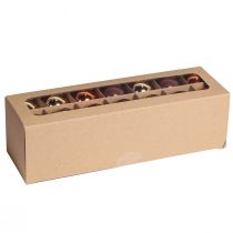 Itens Bolas de Natal misturadas de bolas de vidro marrom dourado Ø4cm 24 un