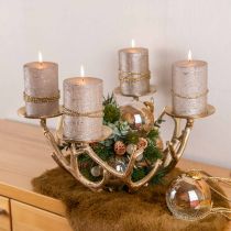 Bolas de natal de vidro bolas de árvore de natal transparente, marrom Ø10cm 3pcs