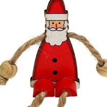Itens Figura do Papai Noel sentado 6,5 cm vermelho 12pcs