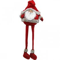 Figura decorativa de banquinho de borda de Papai Noel Natal 28 × 22 × 88cm